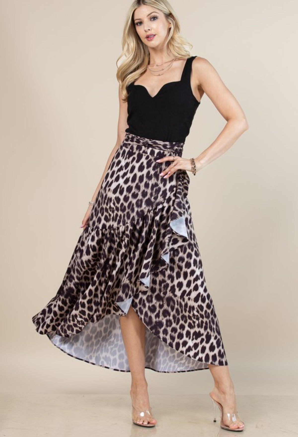FALDA MIDI VOLANTES