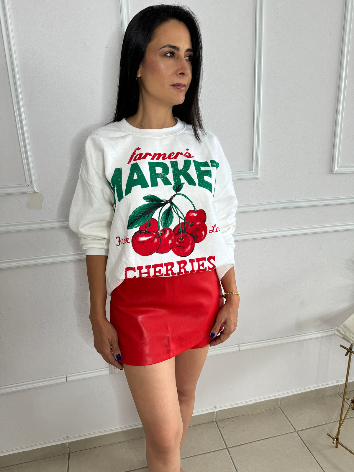 SUDADERA CHERRIES MARKET