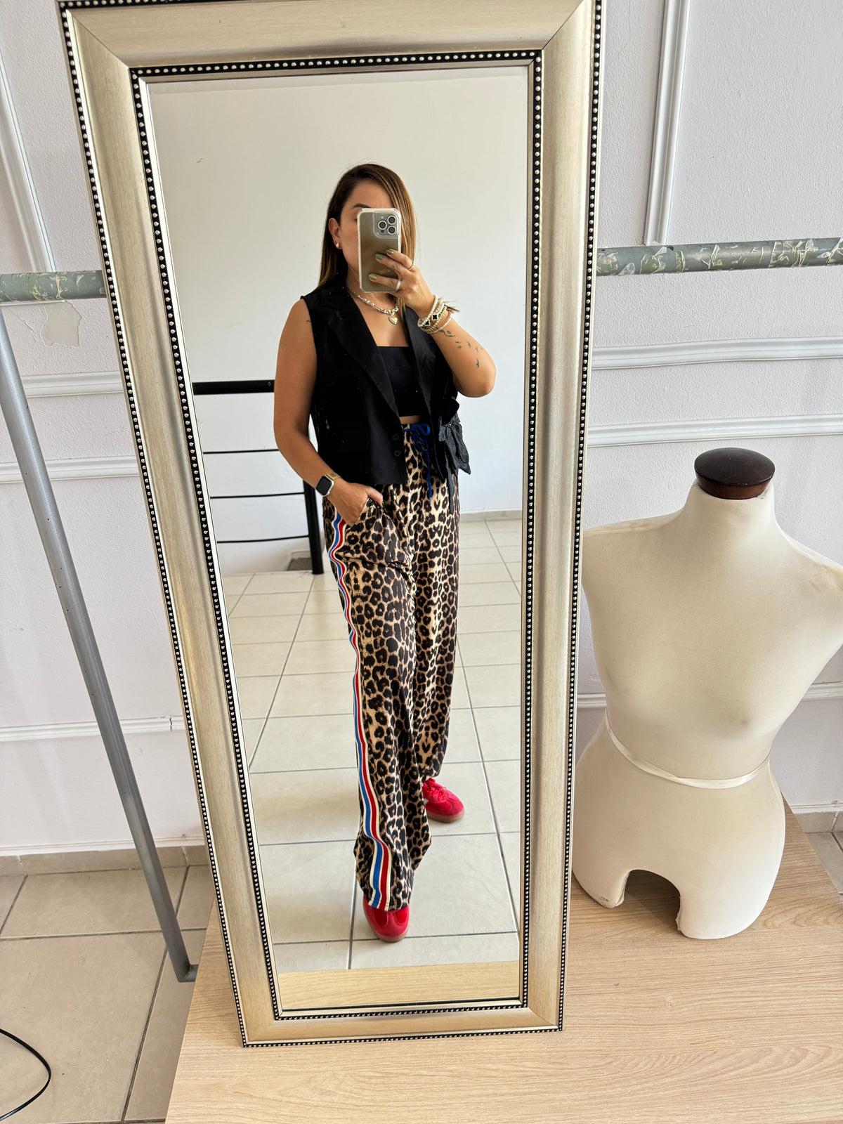 PANTALÓN TRACK LEOPARDO